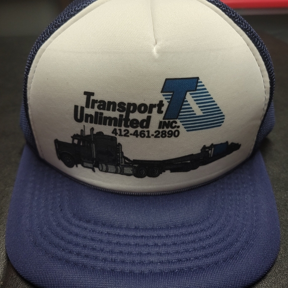 Vintage Transport Unlimited Trucker Hat - Picture 1 of 8